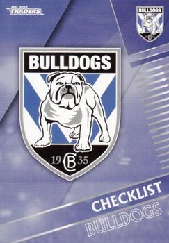 2018 ESP Traders #021 Bulldogs Checklist Front